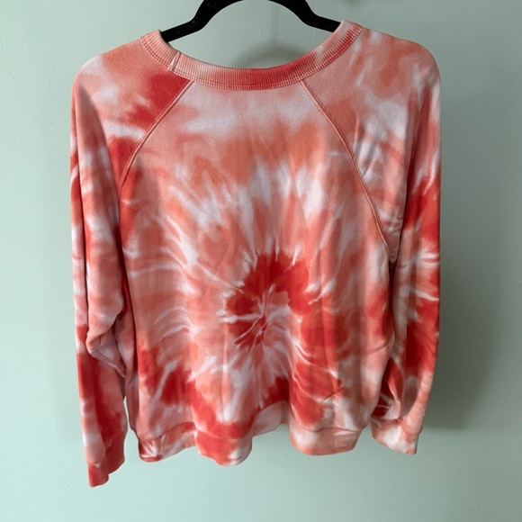 Secret Treasures Orange and White Tie-Dye Sweatshirt Size Extra Large - Picture 5 of 8